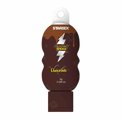 Gel Estimulante Electro Shock Chocolate 8g - Efecto Vibración Líquida