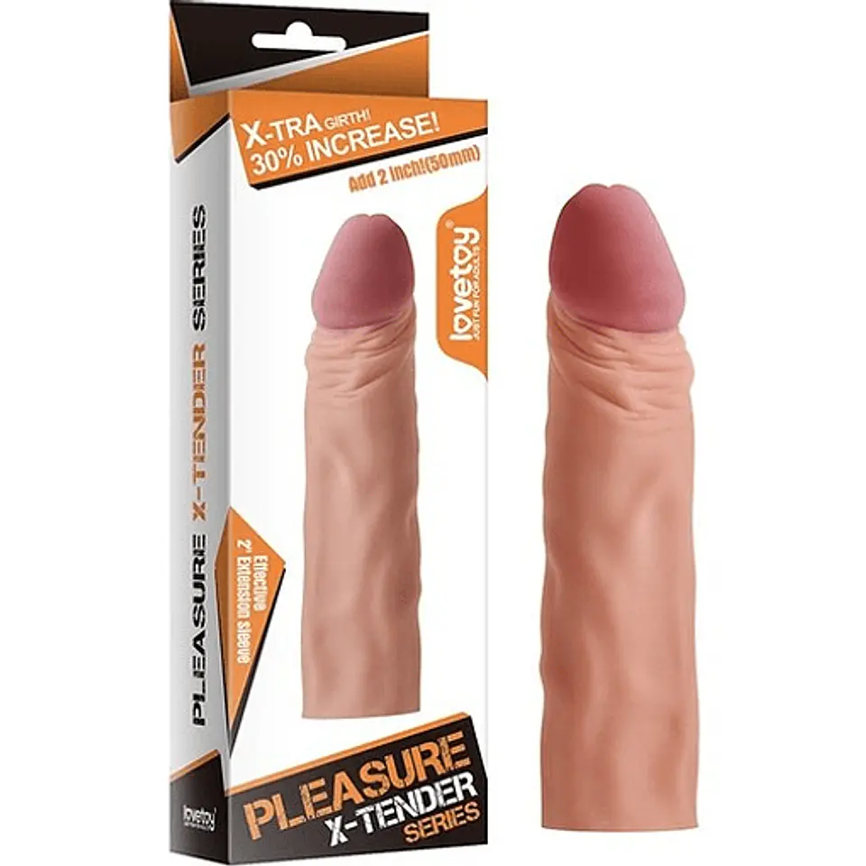 Funda para pene X-Tender +5cm LOVETOY 1