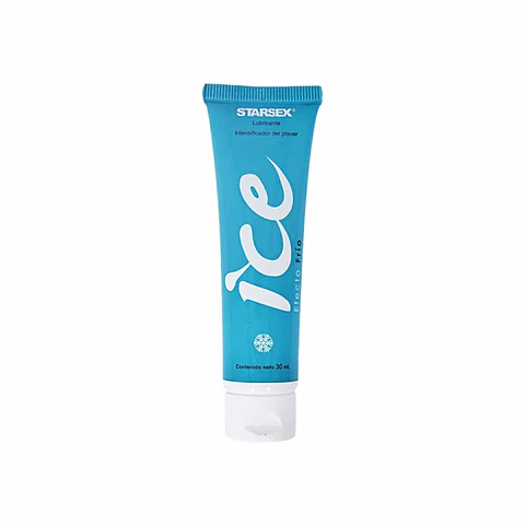 Lubricante Íntimo Efecto Frío ICE Starsex - 30 ml Sensorial y Refrescante