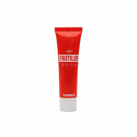 Lubricante 4 en 1 FrutiLub Frutilla 30ml - Sabroso, Suave e Híbrido