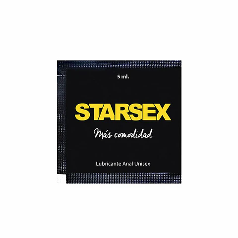Sachet Lubricante Dilatador Anal Starsex 5ml - Base Híbrida y Confort