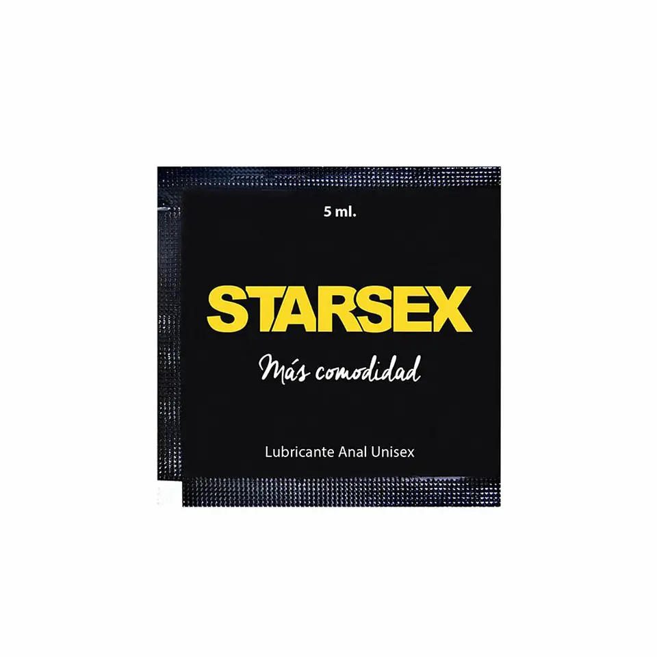 Sachet Lubricante Dilatador Anal Starsex 5ml - Base Híbrida y Confort 1