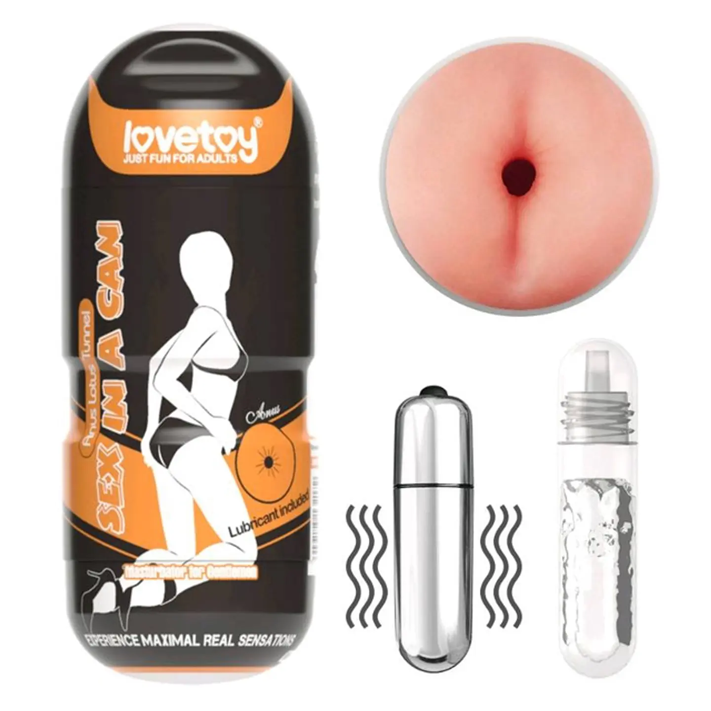 Masturbador ano con Vibración y textura interna, Lovetoy 1