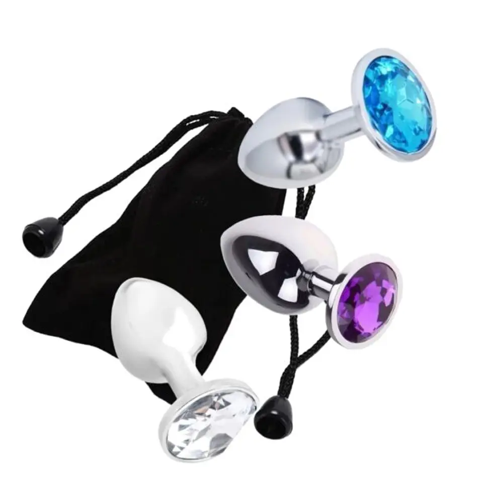 Plug acero de corazon talla L 1