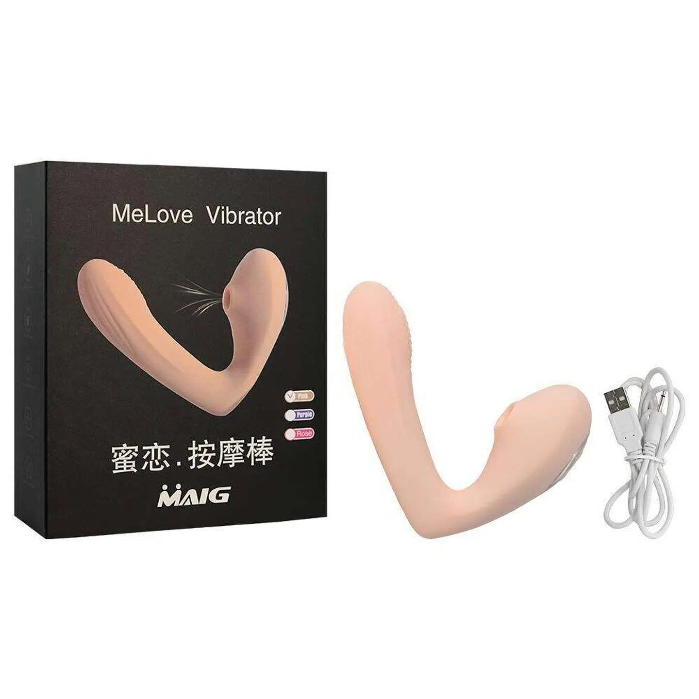 Vibrador y Succionador de Clítoris 2 en 1 MAIG - Doble Estimulación y 17 Modos 1