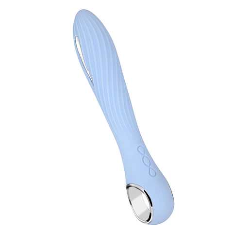 Vibrador en Espiral Electra con Electroshock - 21 cm, Silicona Médica y 10 Modos