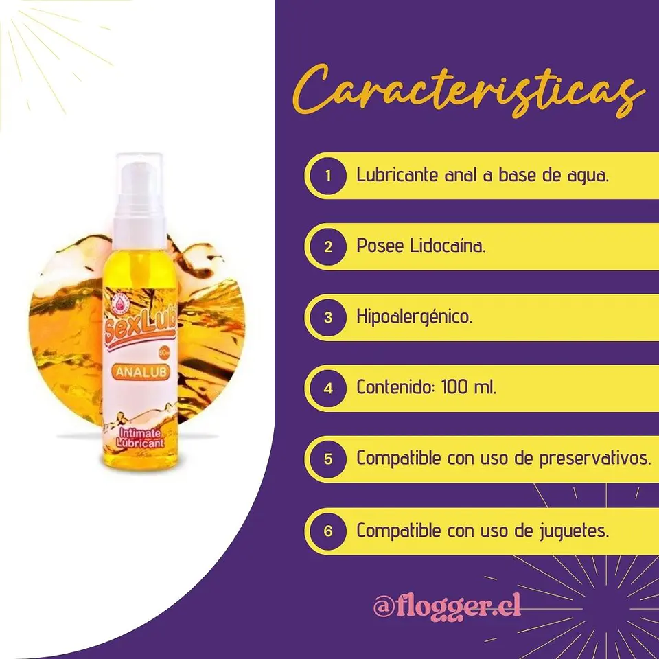 Lubricante anal SexLub. 2
