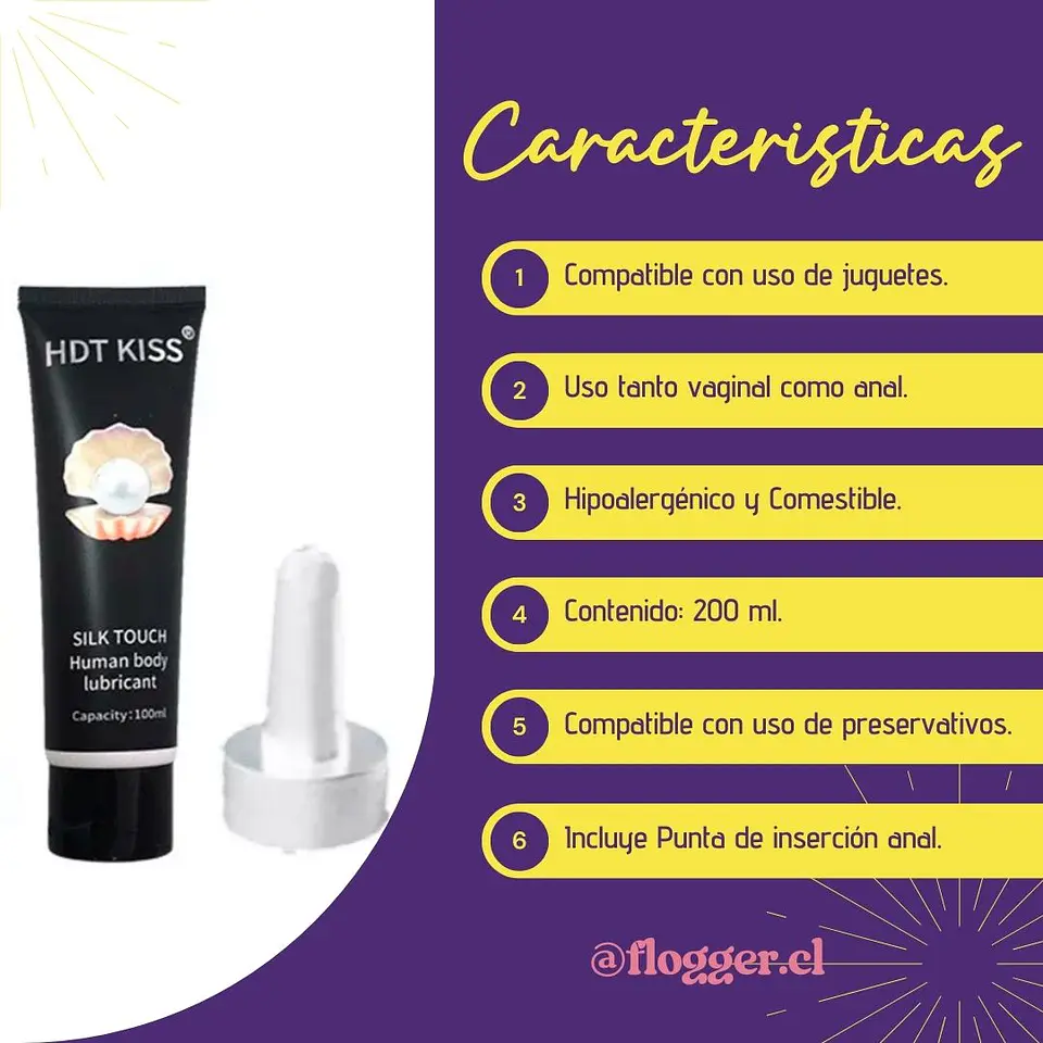 Lubricante intimo Pearl HotKiss 200ml 2