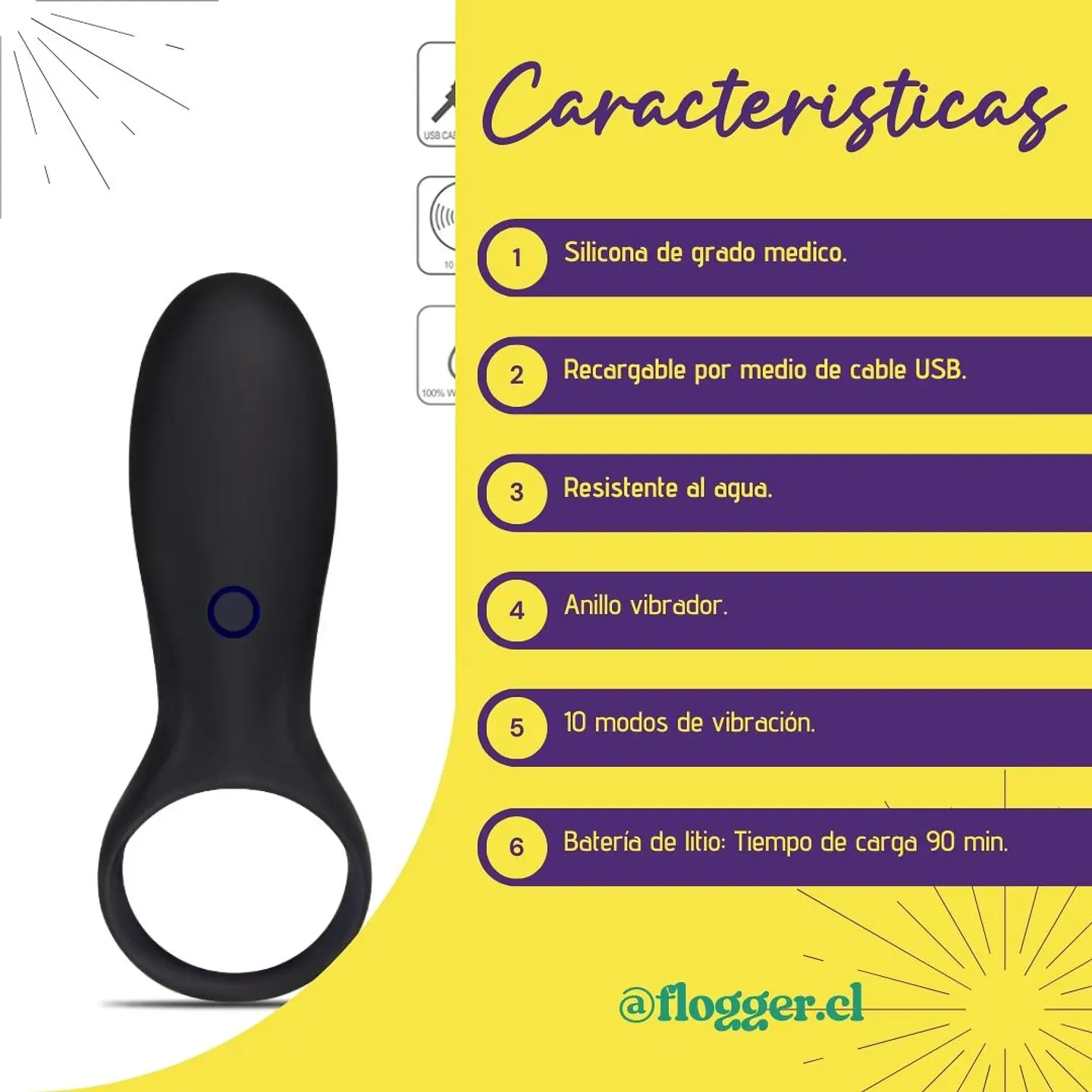 Anillo vibrador Stamina LOVETOY 2