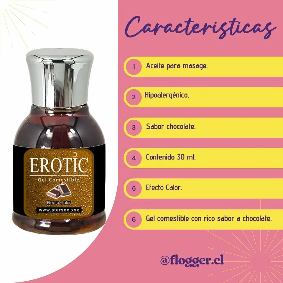 Aceite de Masaje Erotic Chocolate 30 ml. 3