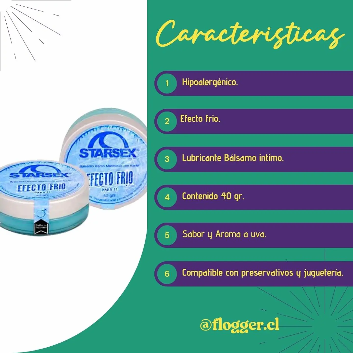 Bálsamo intimo con efecto frio Sabor Uva 2