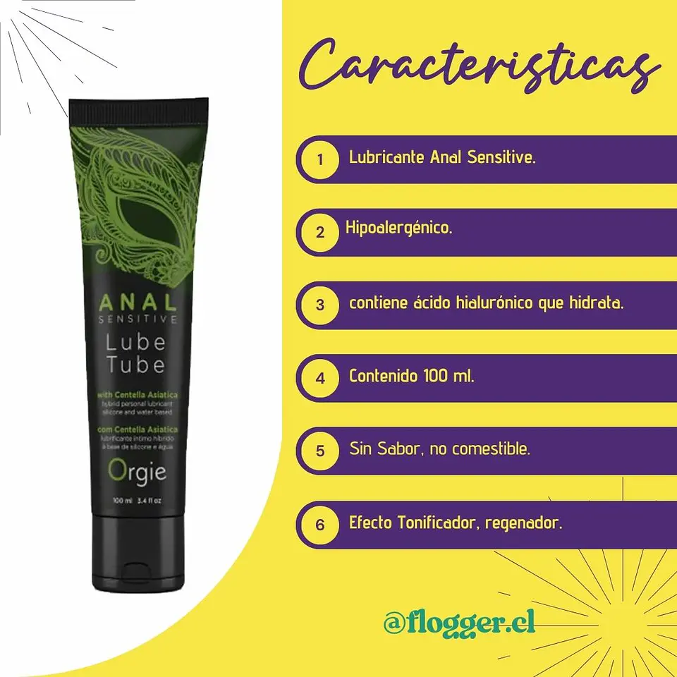 Lubricante Orgie Anal Sensitive 2