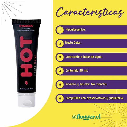 Lubricante HOT Starsex