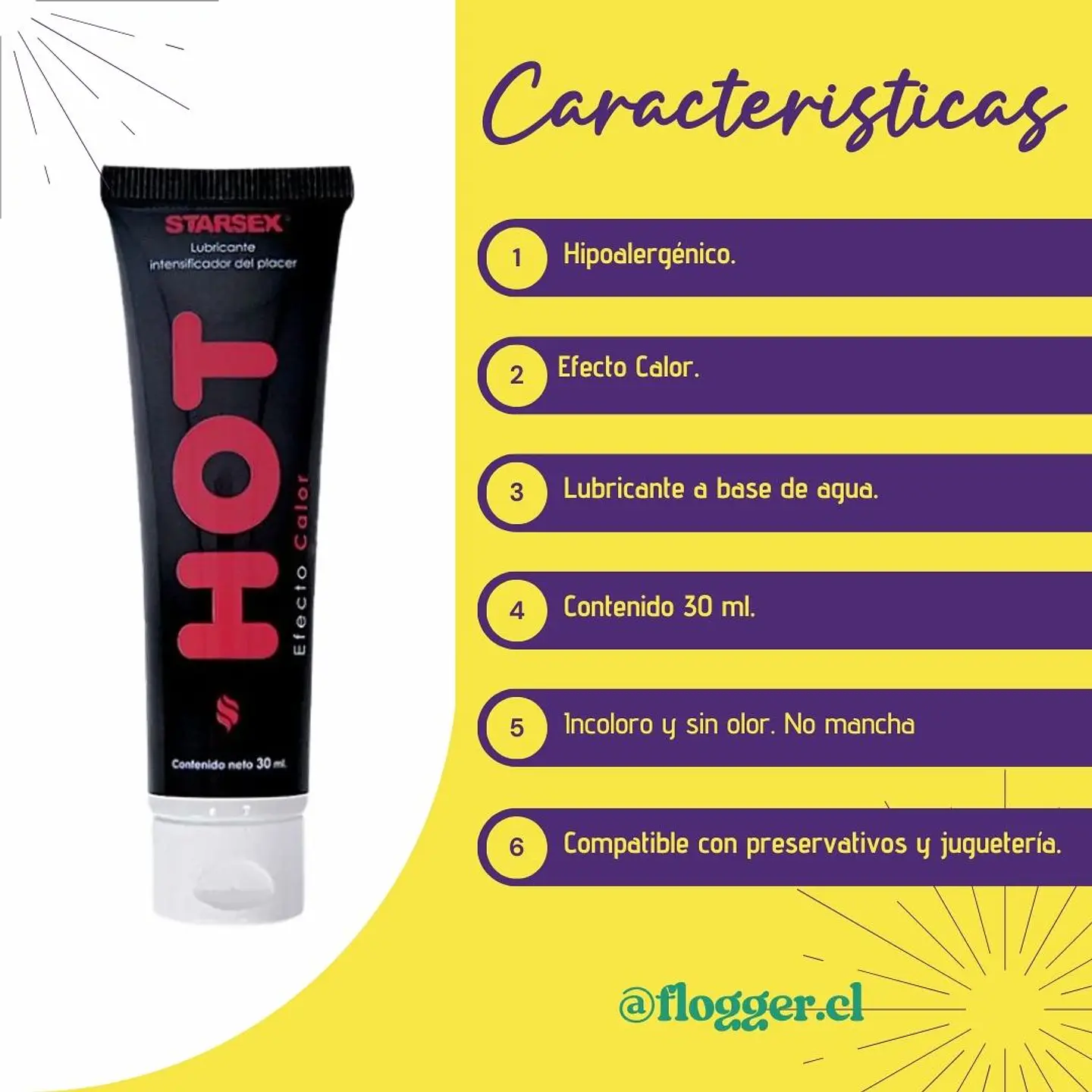 Lubricante HOT Starsex 2