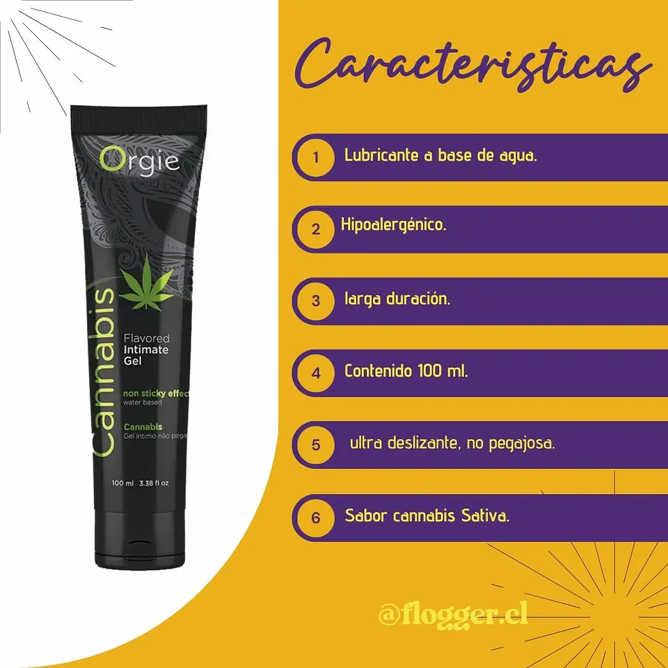 Lubricante Orgie Cannabis 2