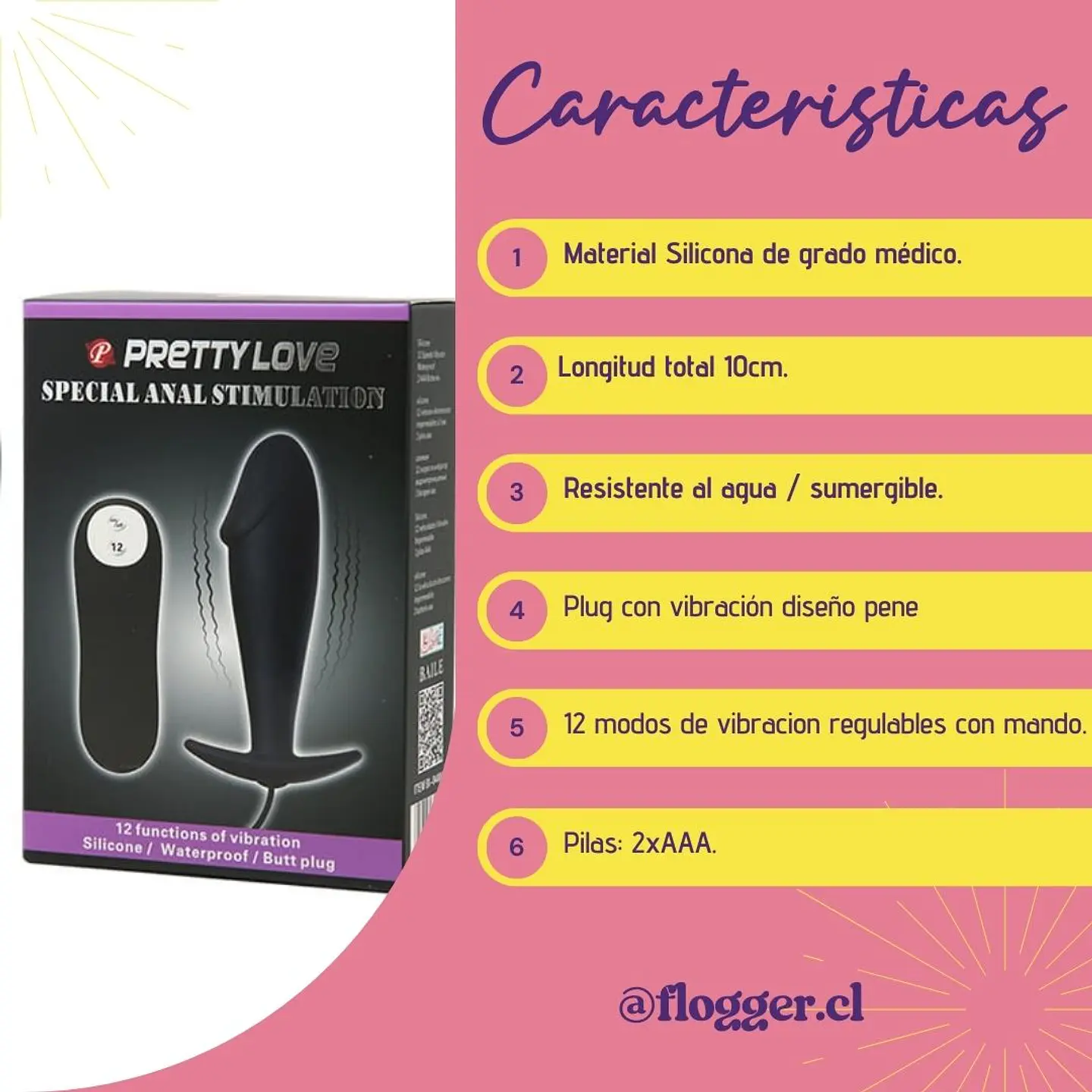 Plug especial anal pretty love 2