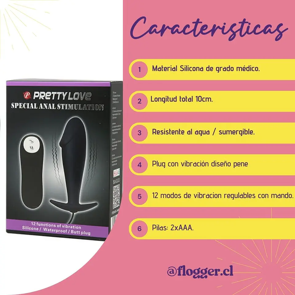 Plug especial anal pretty love 2