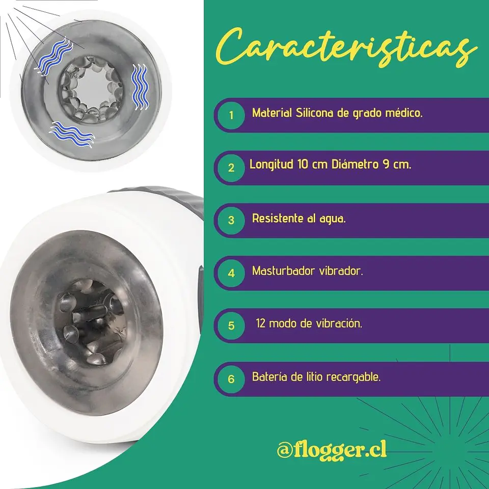 Masturbador masculino Crystal SENSIVO 2