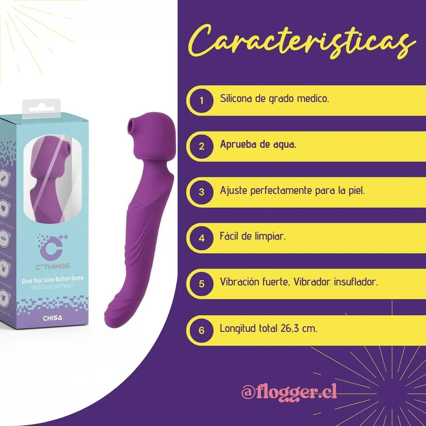 Vibrador insuflador Swirl C++Things CHISA 2
