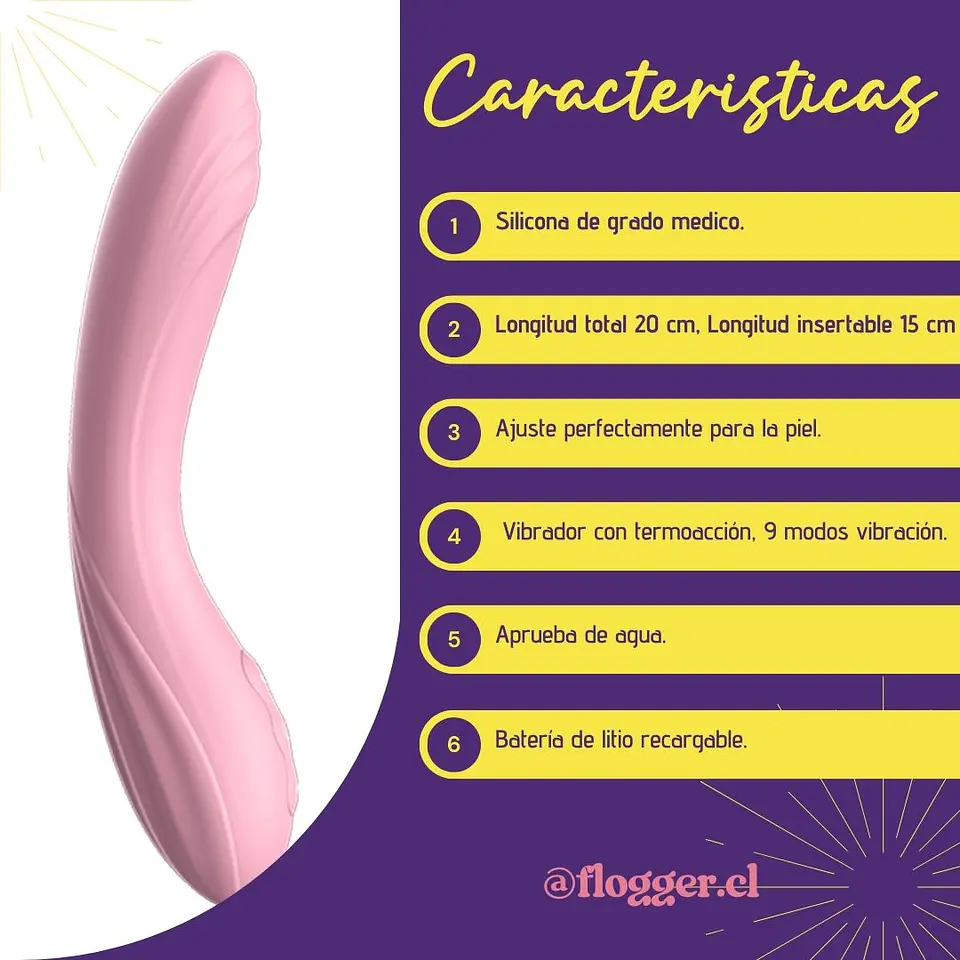Vibrador Realista Warm Boy de LILO - Con Calor Térmico (42°C) y 9 Modos 5