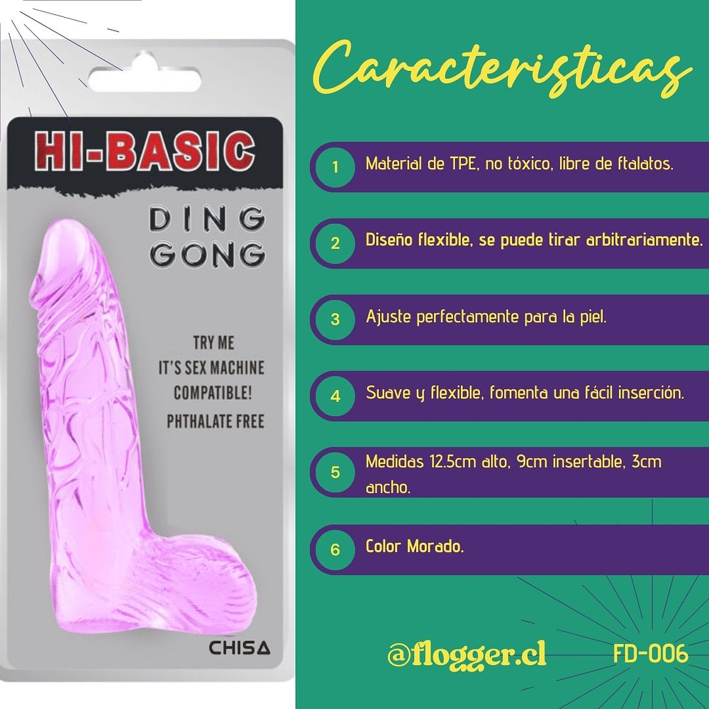 Dildo Elias 15,2cm HiBasic CHISA.