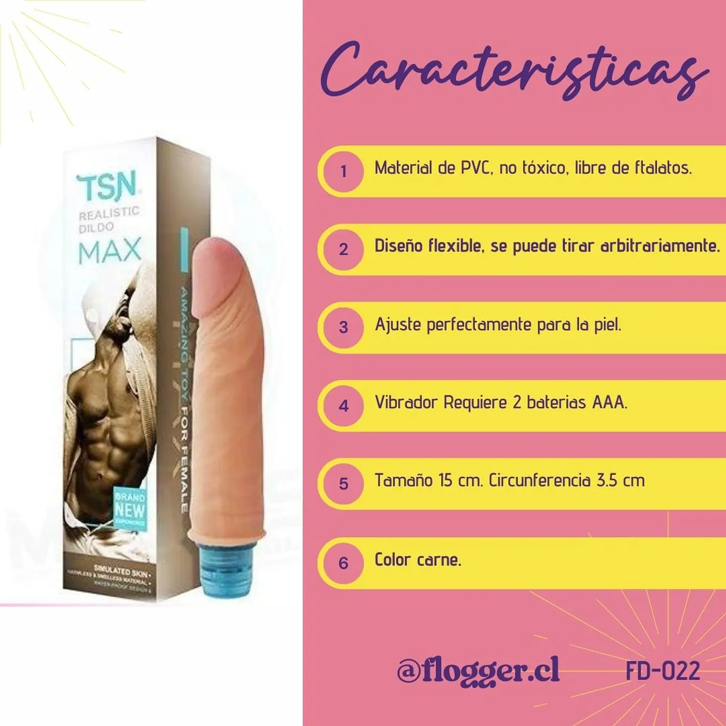 Vibrador ralistic dildo max 2