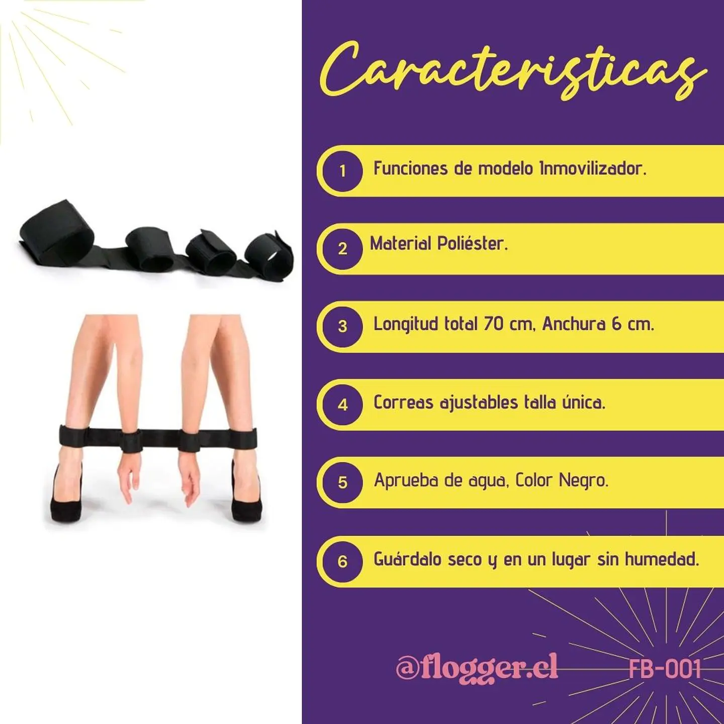 Arnés de Muñecas y Tobillos 3