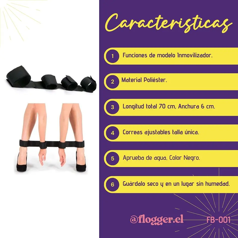 Arnés de Muñecas y Tobillos 3
