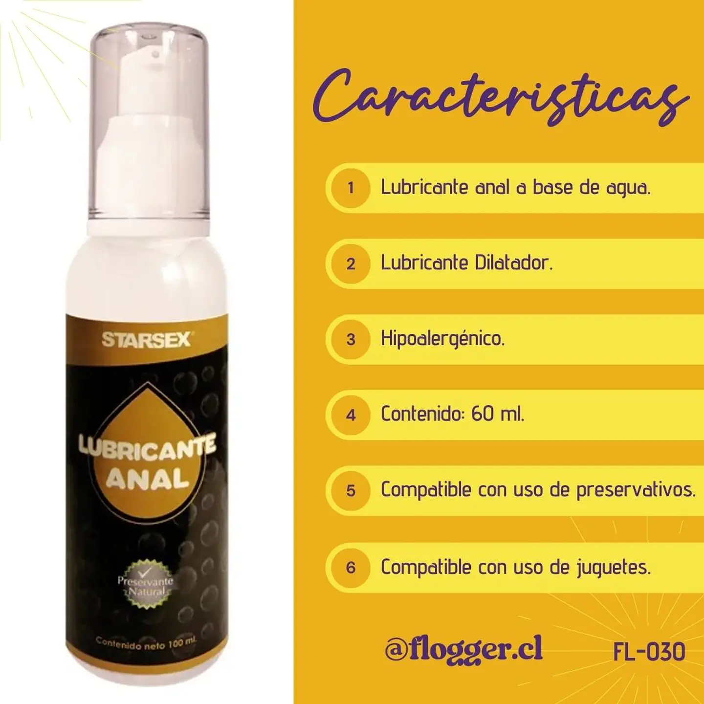 Lubricante Dilatador Anal 60 ml 2