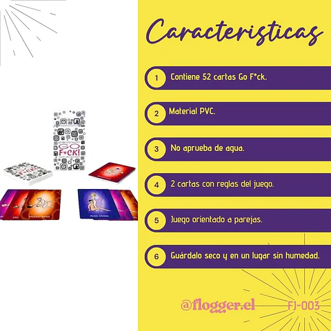 Juego Go Fuck Cartas