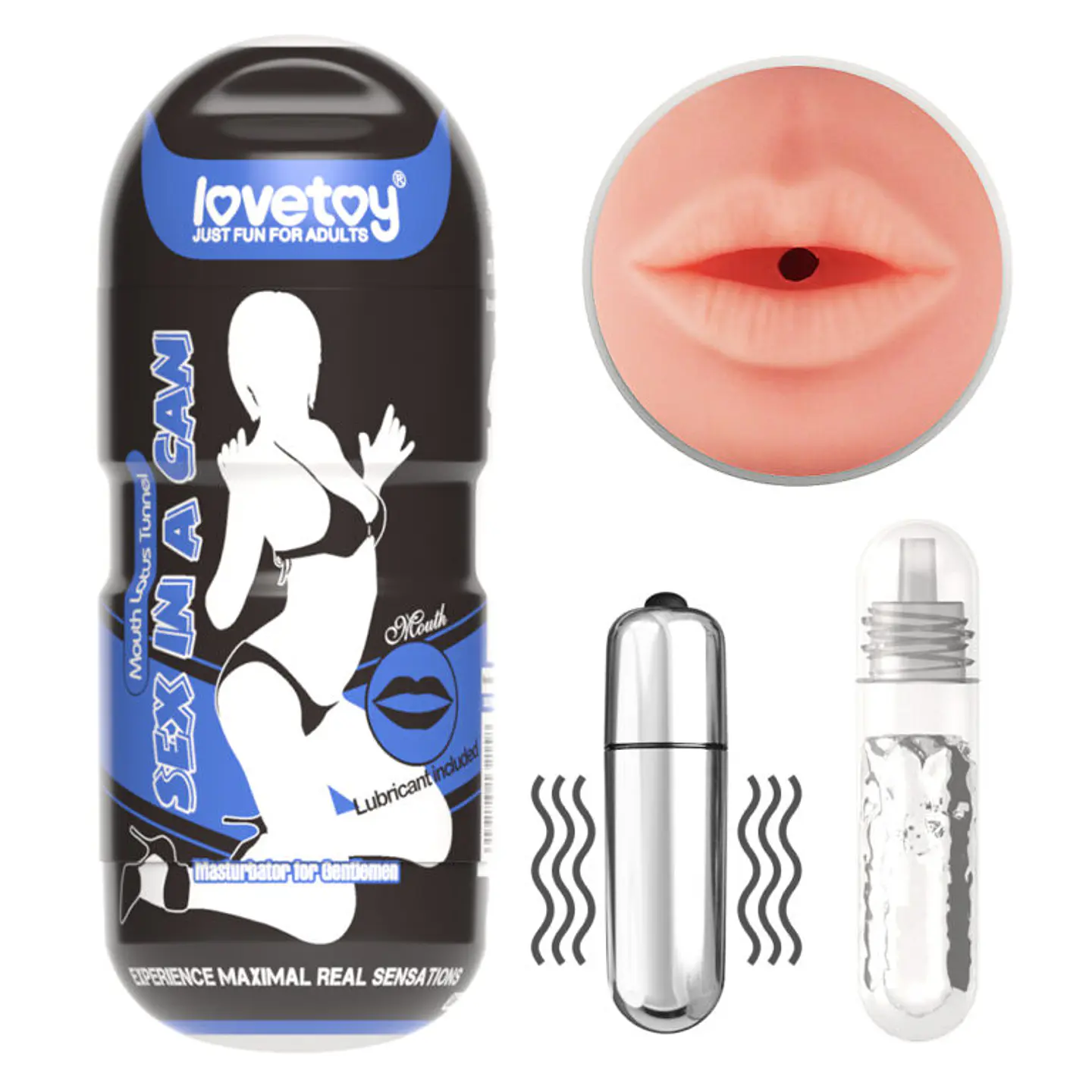 masturbador boca con vibracion lovetoy 1