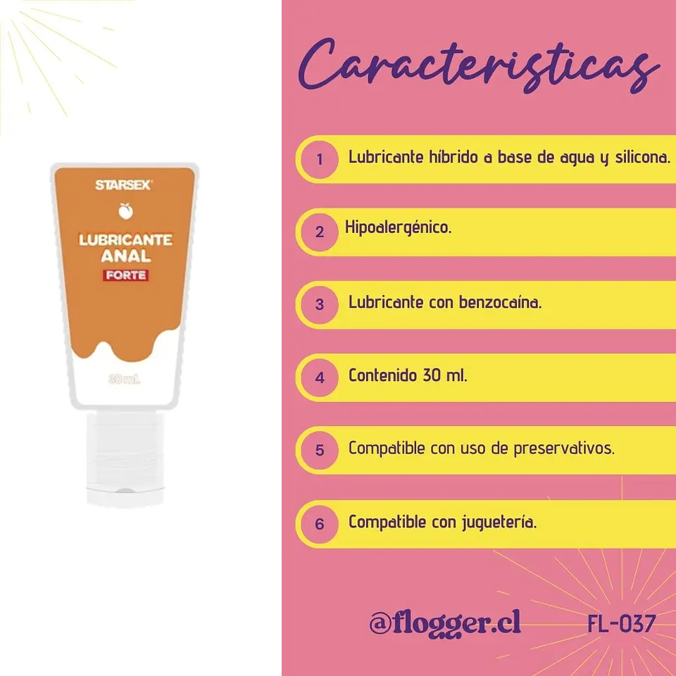 Lubricante anal Forte 30ml 3