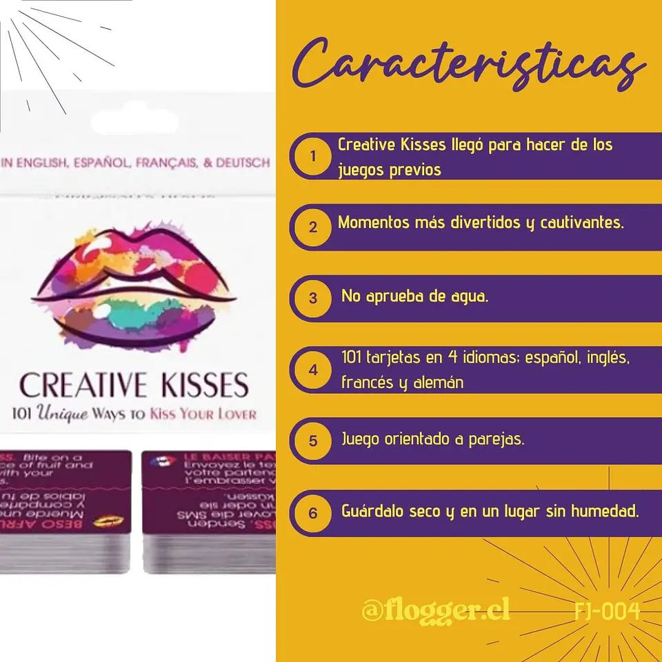 Creative Kisses- Juego de cartas 2