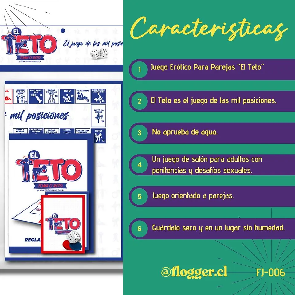 Juego Erótico Para Parejas “El Teto”  5