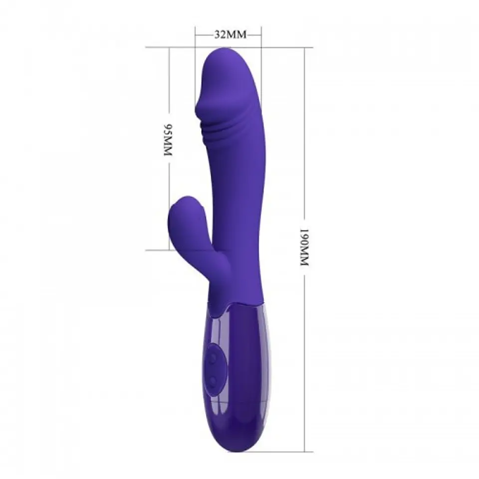 Vibrador Snappy Dual Recargable - Morado 2