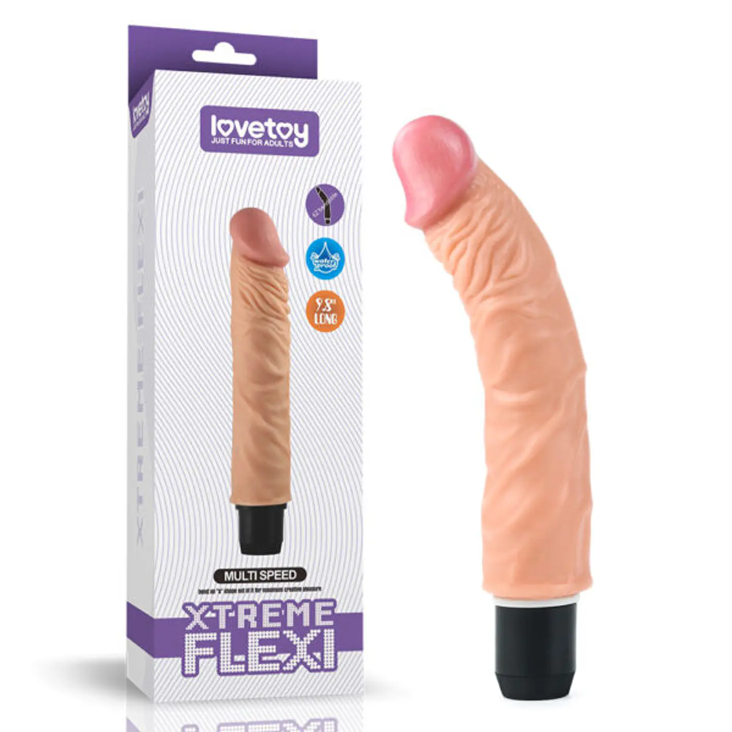Dildo vibrador Xtreme Flexi 24cm 1