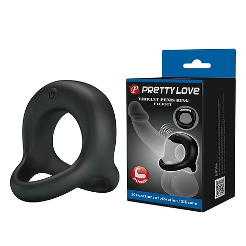 Anillo Vibrador Elliott Doble Recargable Pretty Love