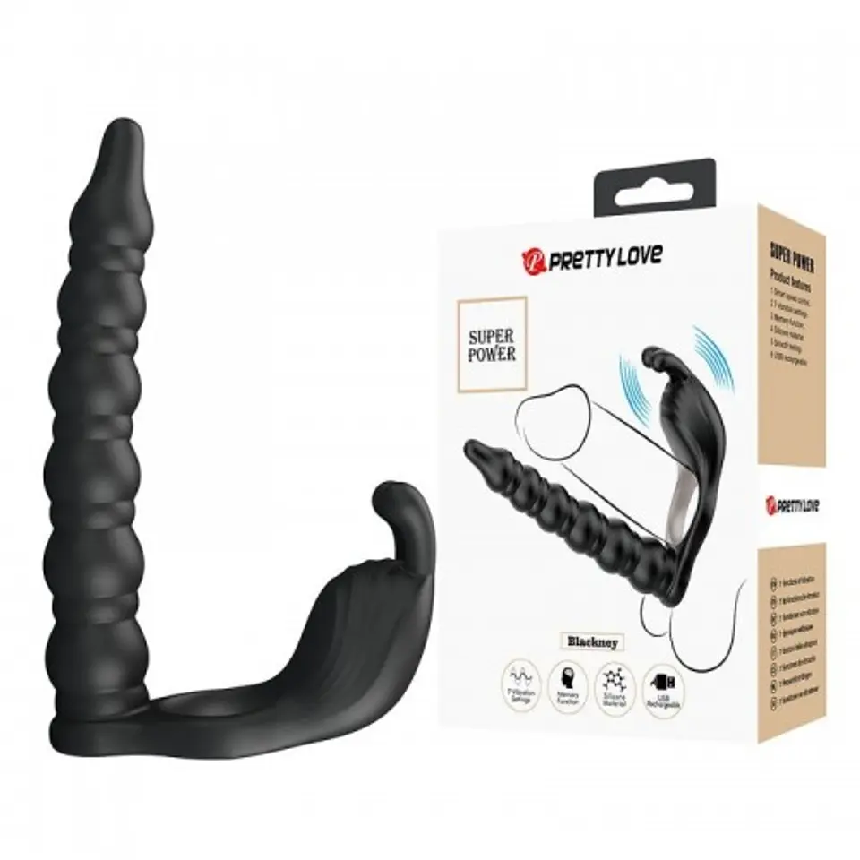 Anillo Vibrador para Doble Penetración Blackney  - Pretty Love 1