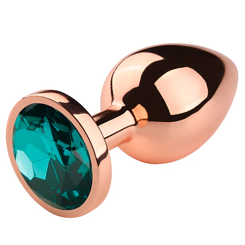 Plug anal Metálico “Rose Gold” Con Joya De Fantasía M