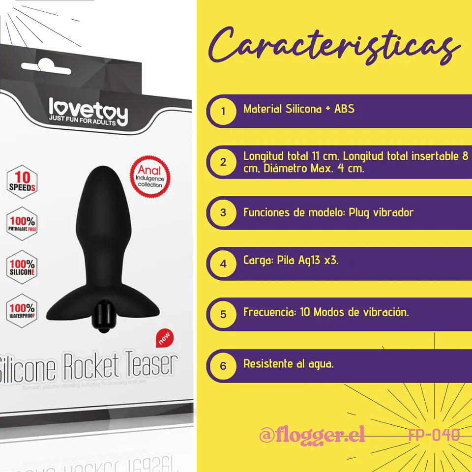 Plug anal Rocket AnalIndulgence 3