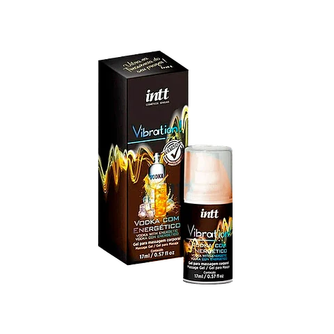 Gel Excitante Intt Vibration Vodka & Energética 17ml - Vibración Líquida