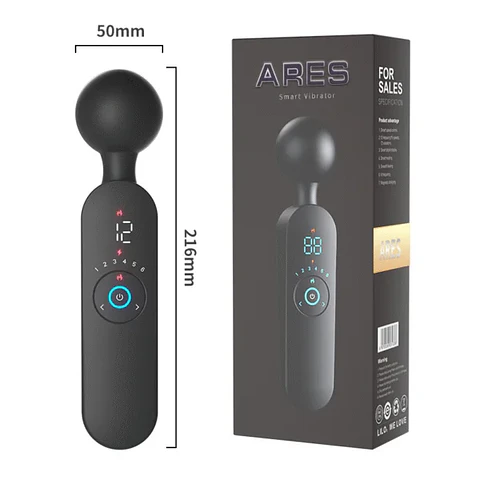Vibrador Masajeador Ares con Calor Corporal (42°C) 