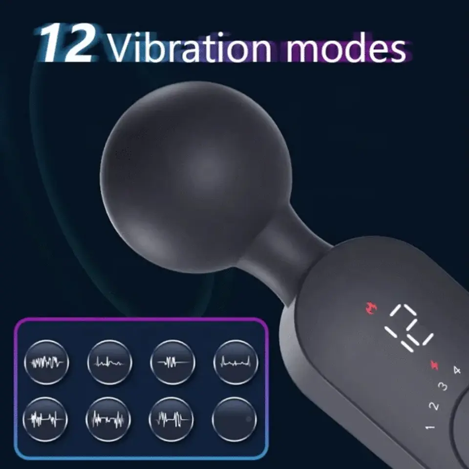 Vibrador Masajeador Ares con Calor Corporal (42°C)  4