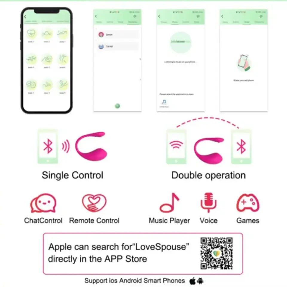 Vibrador Smart Ball Jump con App - Control a Larga Distancia y Bluetooth 3