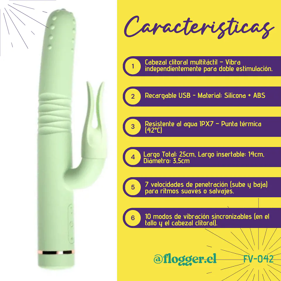 Vibrador Percutor EroCactus LILO  7