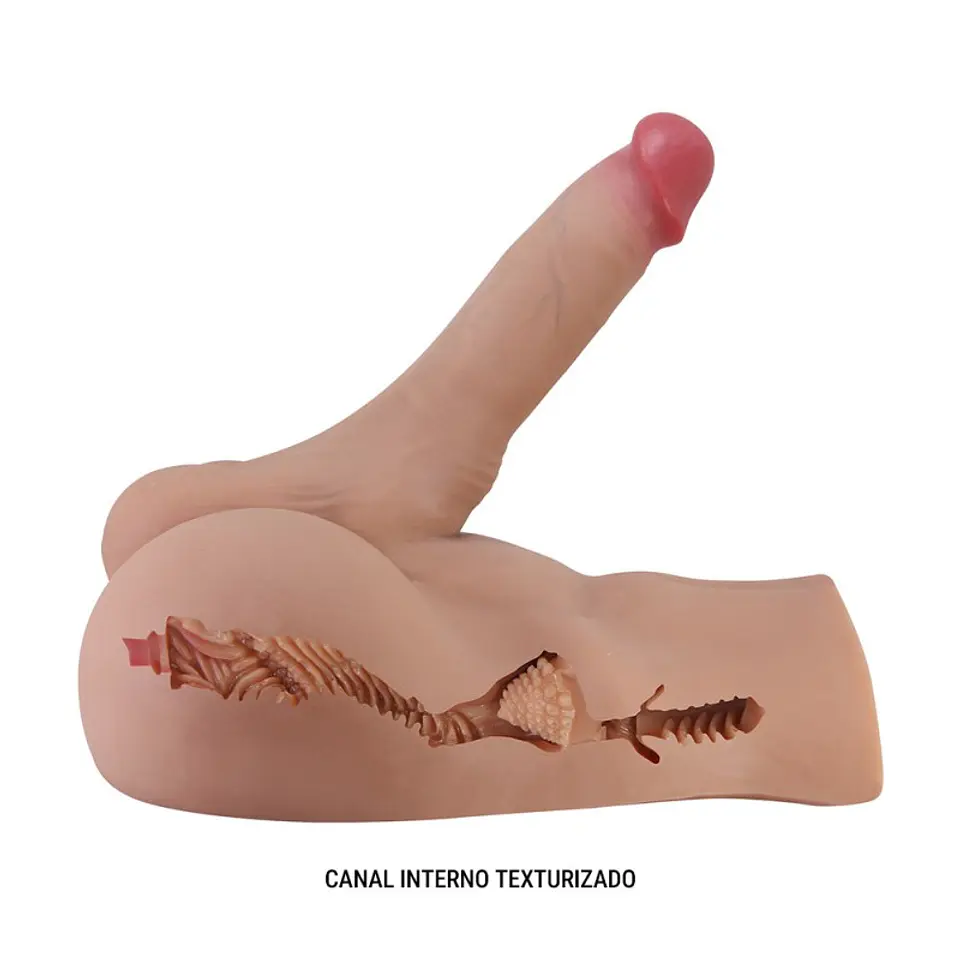 Masturbador Realista Rhyne de Pretty Love - Torso con Pene Articulado y Canal Anal 3