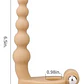 Anillo Vibrador con Dildo Double UltraSoft 16cm - Doble Penetración y 10 Modos - Miniatura 2