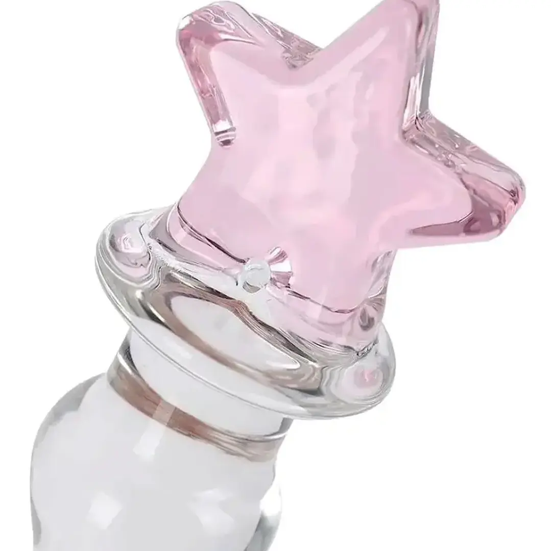 Dildo de Vidrio Borosilicato Sailor Moon - 19 cm con Relieves de Sensación 3