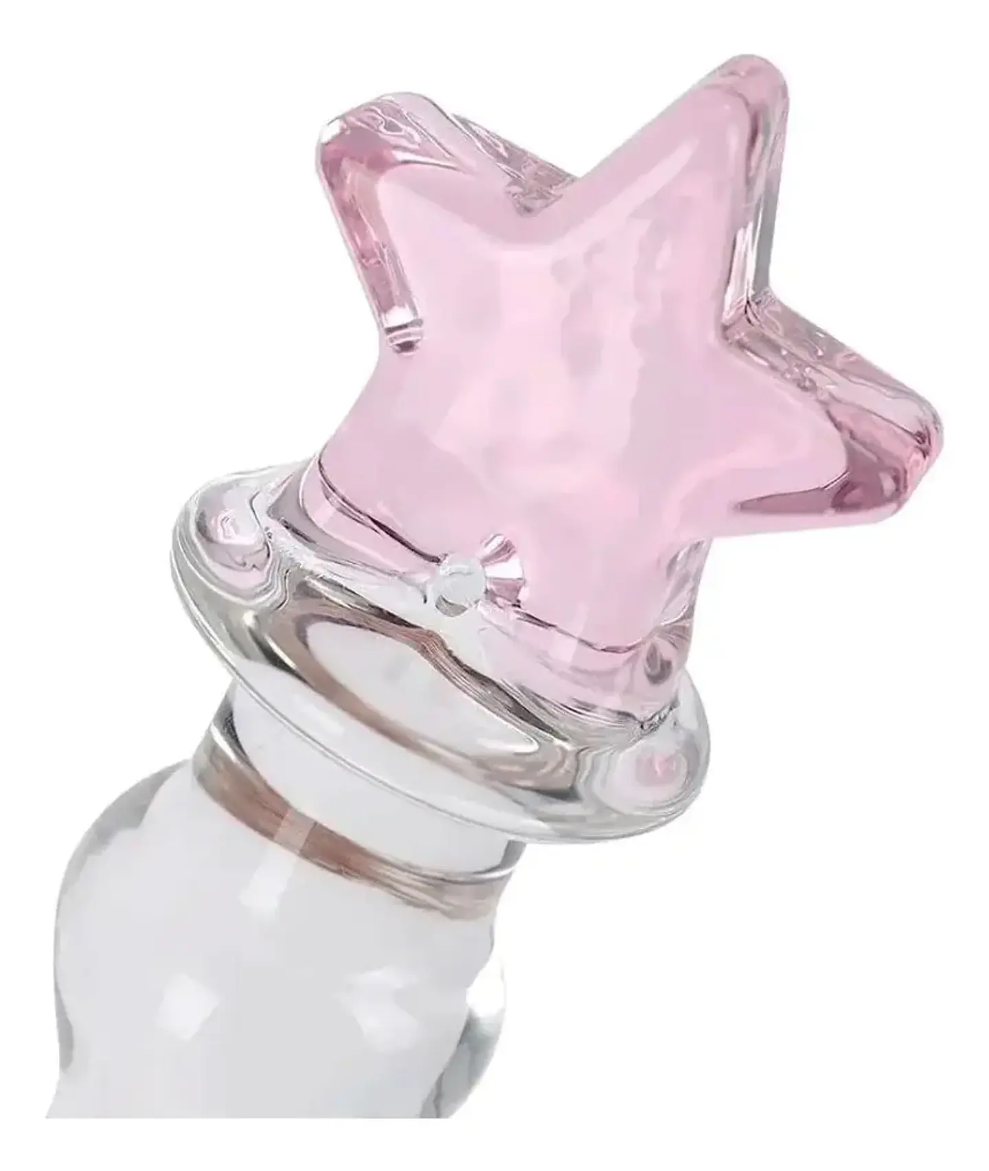 Dildo de Vidrio Borosilicato Sailor Moon - 19 cm con Relieves de Sensación 3