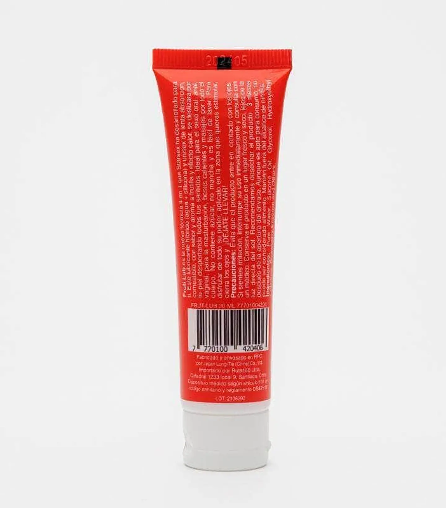 Lubricante 4 en 1 FrutiLub Frutilla 30ml - Sabroso, Suave e Híbrido 2